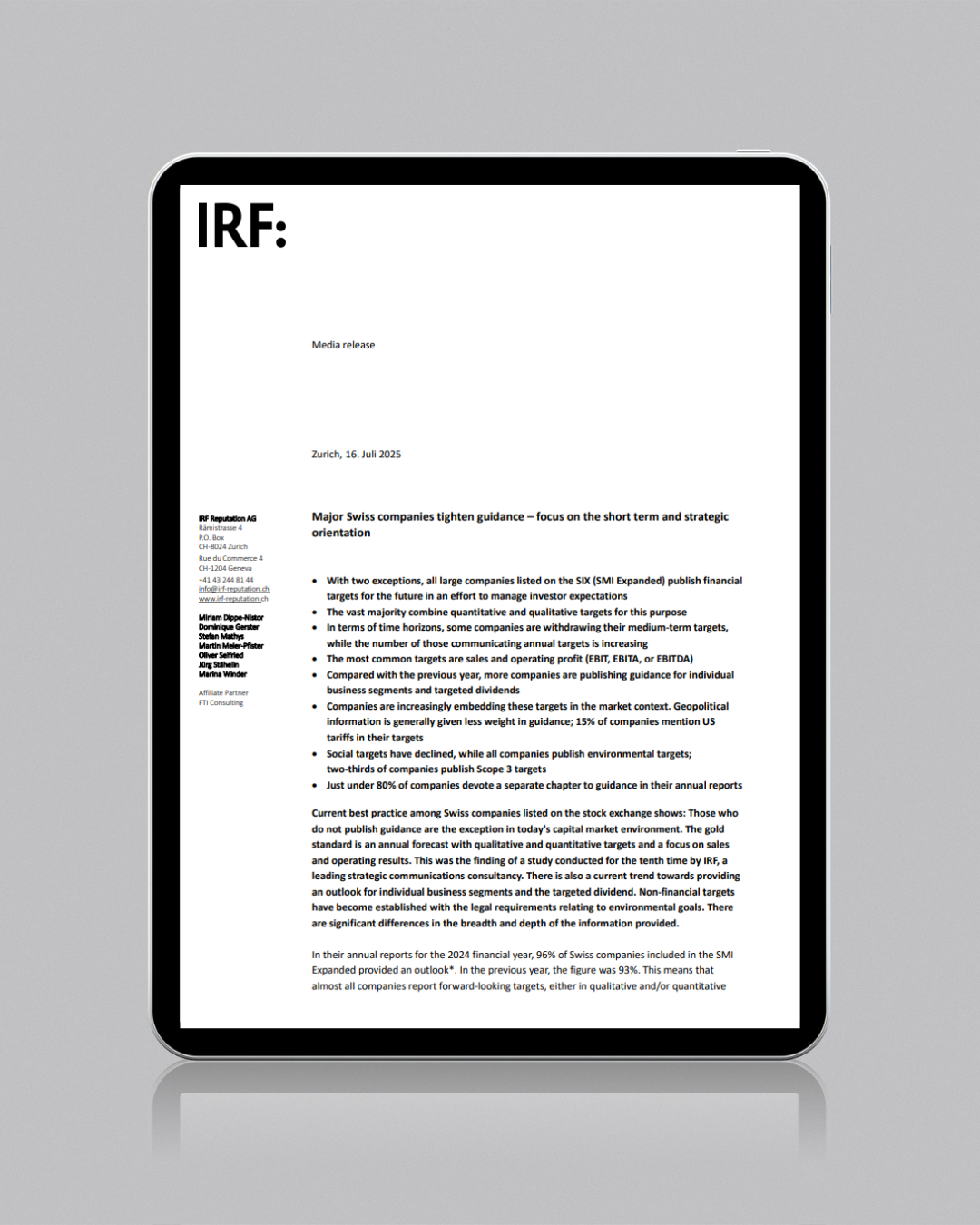 10th Financial Guidance Study